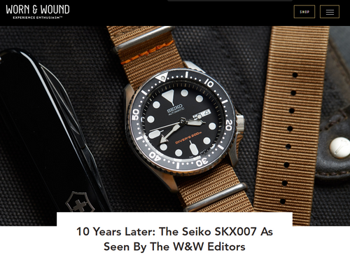1997 Seiko SKX007 (7S26-0020) Automatic Diver, Box & Papers