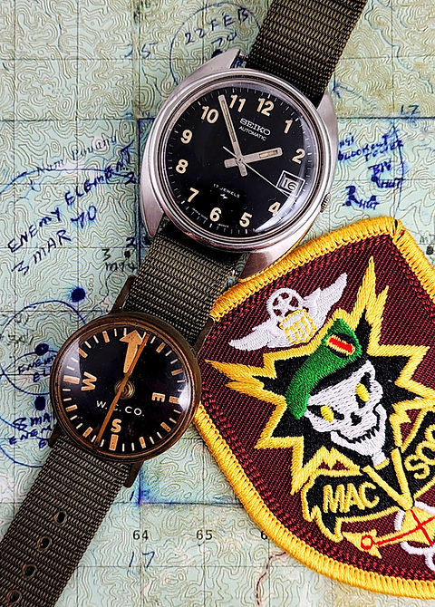 MACV-SOG 1969 Seiko 7005-8030 Automatic Diver, w/Waltham Military