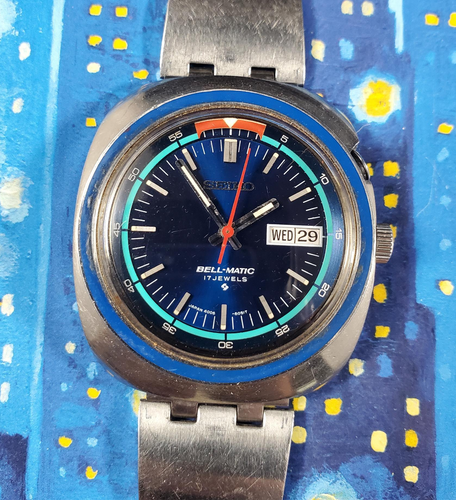 1974 Seiko Bell Matic 4006-6027 Alarm 