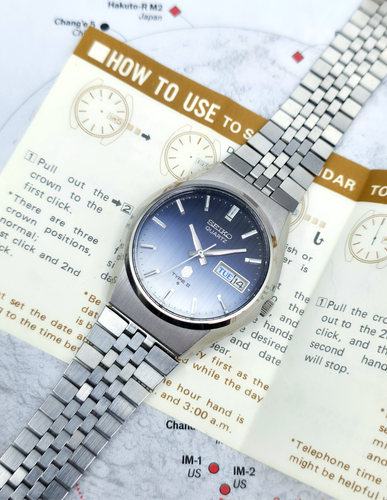 1976 Seiko Type II 0903-8120 Gradient Dress Watch, w/Seiko