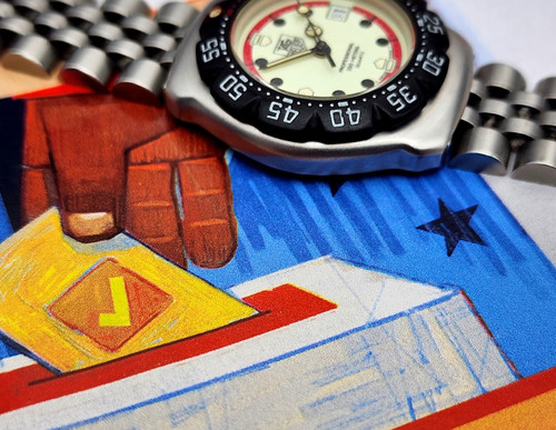 1988 TAG Heuer Formula 1 Ref. 371.508 Womens Diver, w/Original S