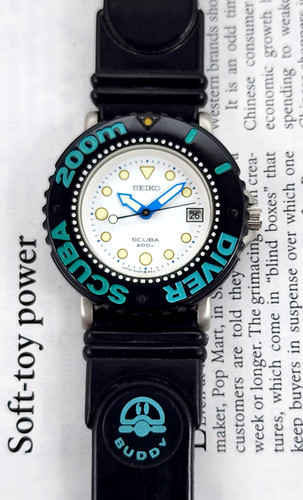 希少 SEIKO ダイバーズウォッチ 200m 5H25-6A1A レトロ 1989 Seiko 5H25-6A1A SCUBA 200 Dive Watch | DC Vintage Watches