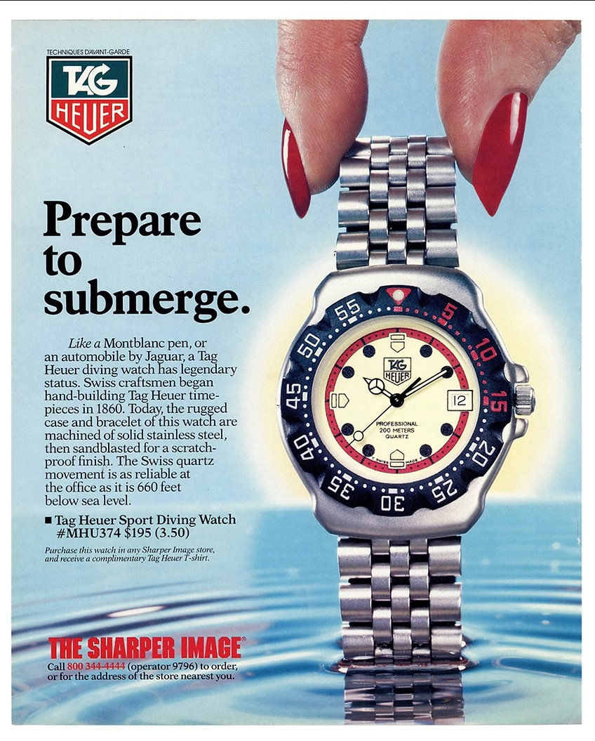 Thumbnail: Full Set, Full-Size & Full-Lume 1994 TAG Heuer Formula 1 Ref. 372.513 Dive Watch