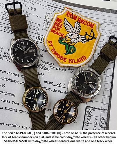 時計 MAC-V SOG Watche SEIKO Sportsmatic 5 1960s Seiko Sportsmatic