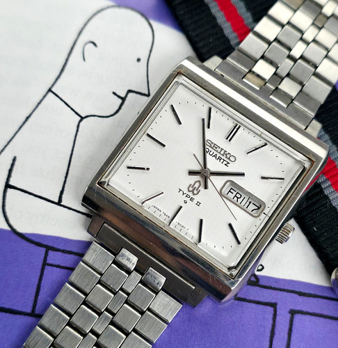 1977 Seiko Type II 7546-5020 Quartz Dress Watch, w/Instructions