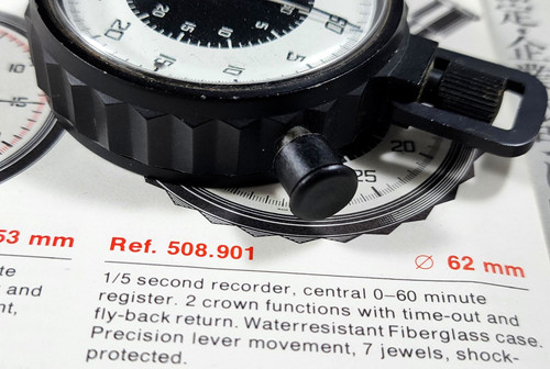 1974 Heuer Ref. 508.901 1/5 Second Military Stopwatch | DC Vintage