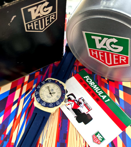 Full-Size 1987 TAG Heuer Formula 1 Ref. 387.513/1 Diver, w/Box