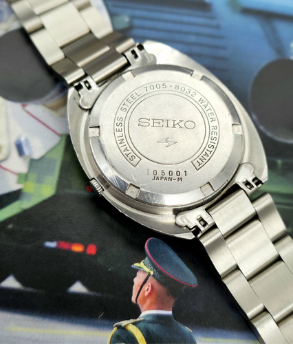 1971 Seiko 7005-8032 White Arabic Automatic Sport Diver | DC
