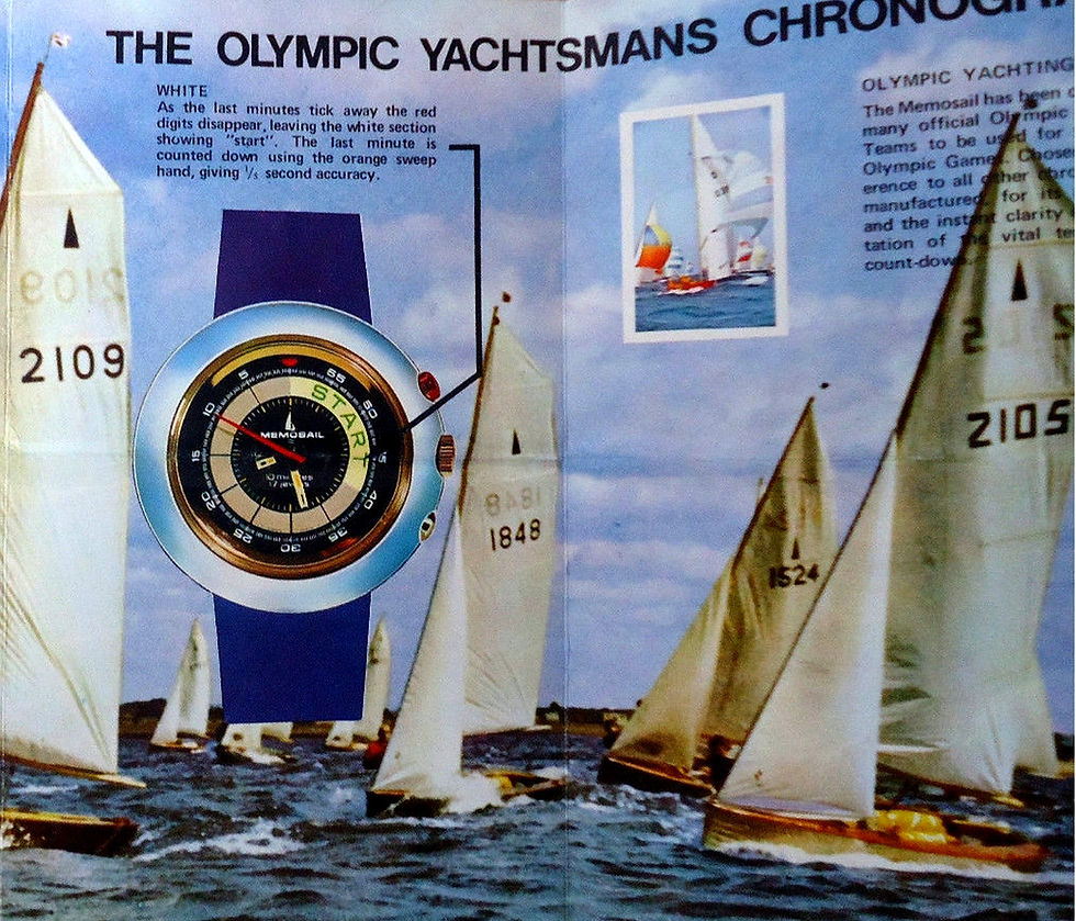 Thumbnail: Early 1970's Memosail Olympic Regatta Valjoux 7737 Manual Chronograph
