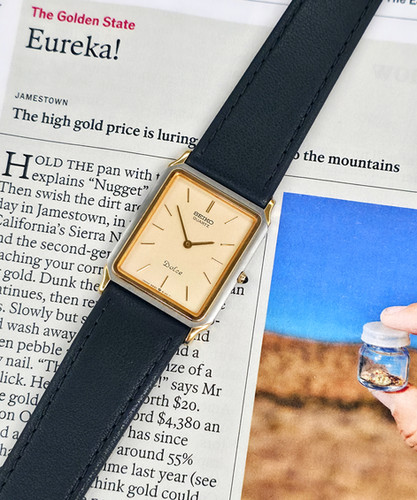 Two-Tone 1985 Seiko Dolce 9520-5130 Dress Watch | DC Vintage Watches