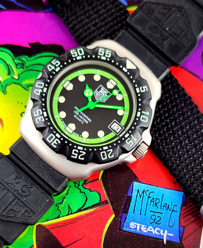 Full-Size 1991 TAG Heuer Formula 1 Ref. 375.513 Diver, w/Original