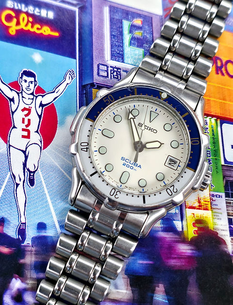 1989 Seiko 5H25-6050 SCUBA 200m Dive Watch | DC Vintage Watches