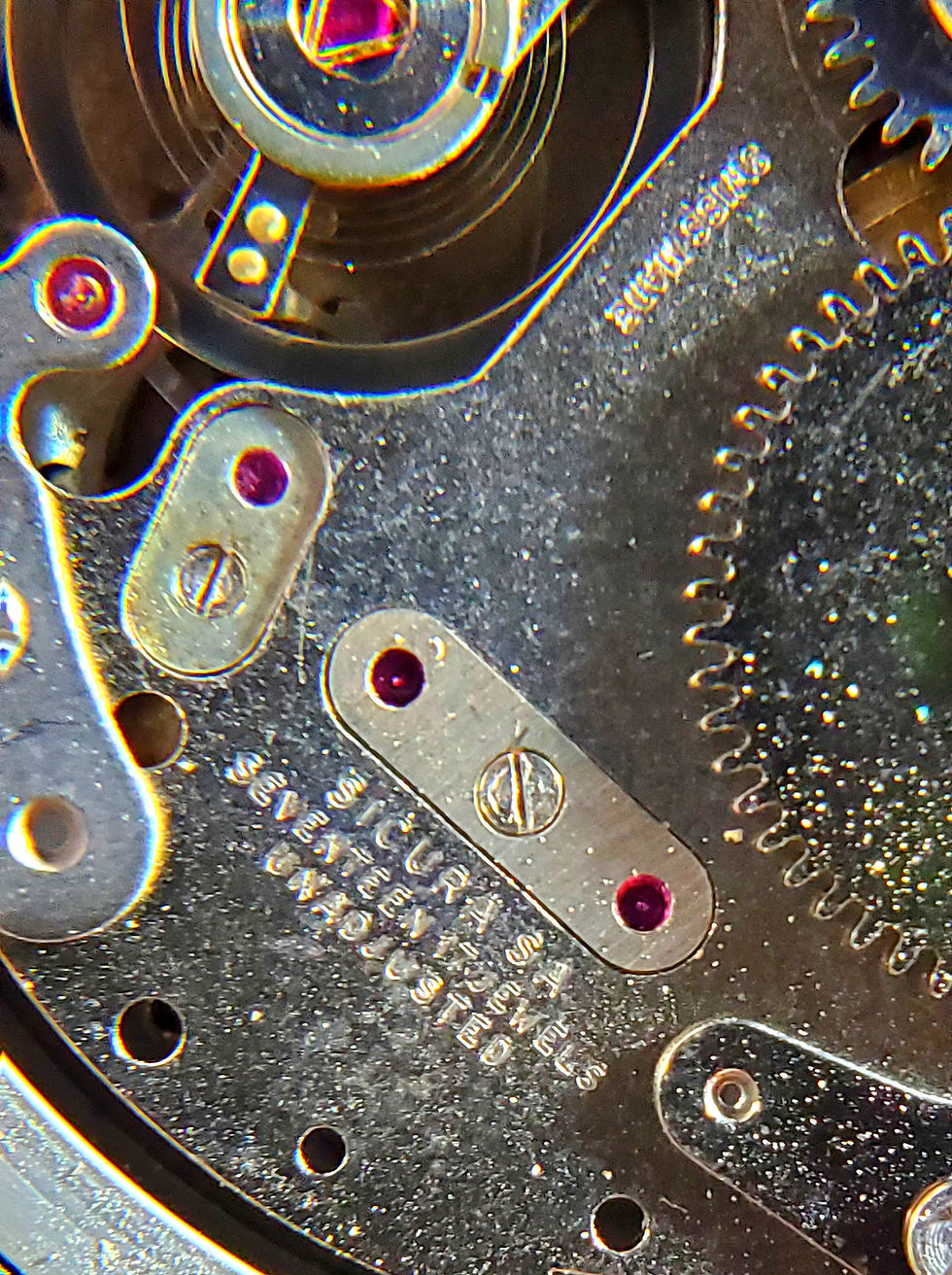 Thumbnail: 1970s Sicura Jump Hour Mechanical Watch, Red Dial Variant
