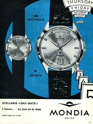 1970s Mondia Stellaris Automatic Watch | DC Vintage Watches