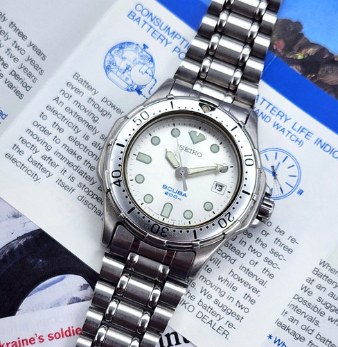 ★美品★ SEIKO セイコー　7n35-6000　SCUBA 200m Seiko 7N35-6000 Analog Quartz Men Scuba Air Diver 200M