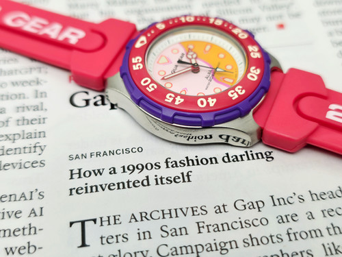 JDM 1992 Alba V701-6360 Aqua Gear Womens Dive Watch | DC Vintage