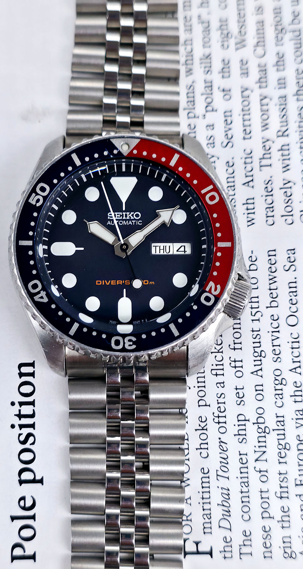Thumbnail: Full Set 2009 Seiko "Pepsi" SKX009 (7S26-0020) Automatic Diver
