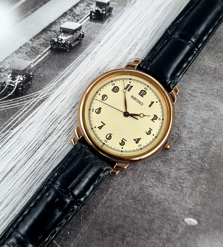 Art Deco 1985 Seiko 9021-6080 Dress Watch | DC Vintage Watches