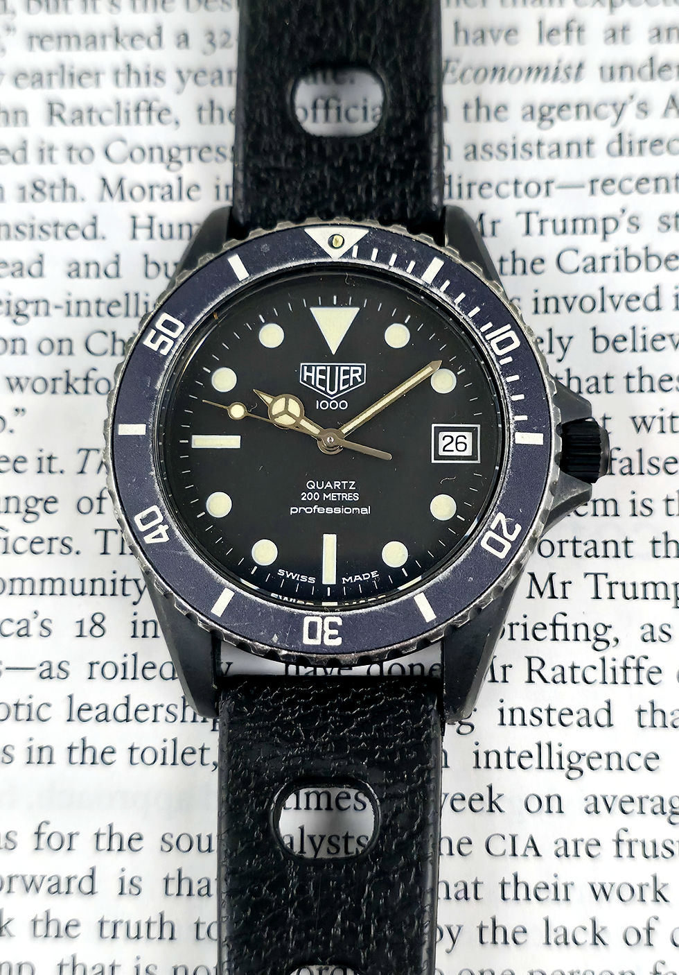Thumbnail: 1985 Heuer 980.026 "Point Break" Matte Black PVD Diver