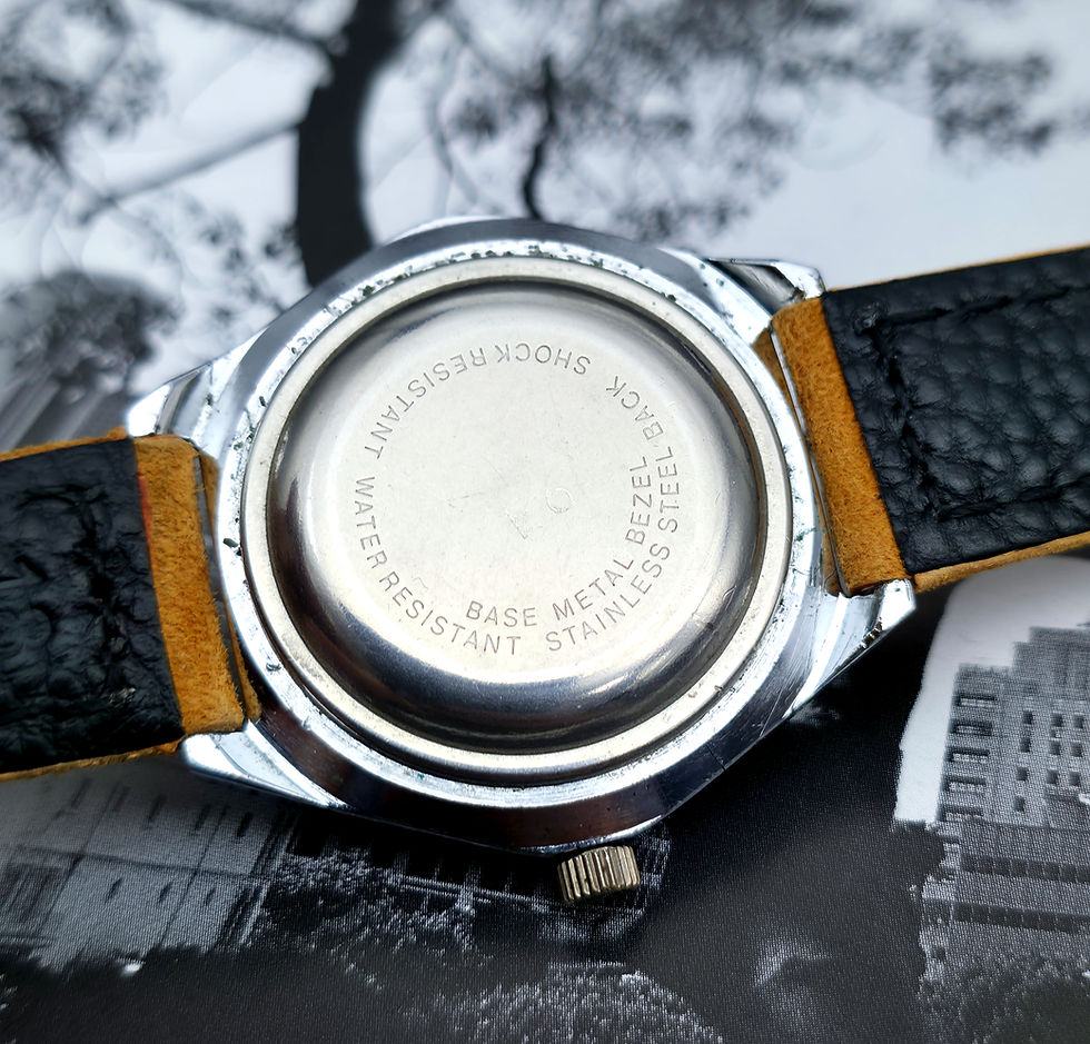 Thumbnail: 1970s Stellaris Deep Blue Automatic Watch, w/Seiko Hamazawa 5025A Movement