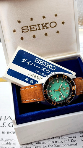 Full Set Teal 1984 Seiko 2625-0010 Womens Diver | DC Vintage Watches