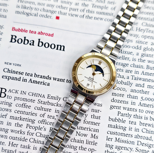 JDM 1989 Alba V894-0060 Womens Moonphase Dress Watch | DC Vintage