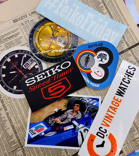 Watch Type Sticker DCVW Vintage Seiko 6139 Sticker Pack | DC Vintage Watches