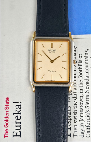 Two-Tone 1985 Seiko Dolce 9520-5130 Dress Watch | DC Vintage Watches