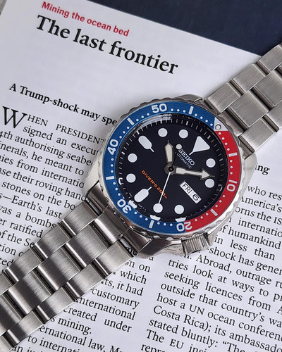 SEIKO ネイビーボーイ SKX009 ペプシ 7S26-0020 Seiko Navy Boy SKX009/7S26-0020 Pepsi Automatic Divers Men's
