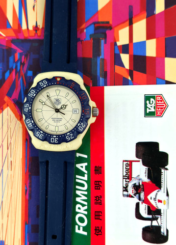 Full-Size 1987 TAG Heuer Formula 1 Ref. 387.513/1 Diver, w/Box