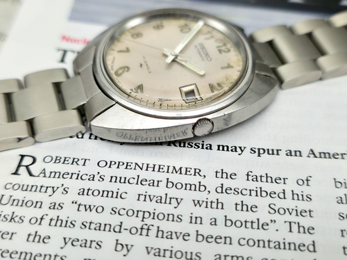 1971 Seiko 7005-8032 White Arabic Automatic Sport Diver | DC