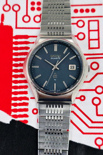 珍品1975年代　ヴィンテージ SEIKOクォーツ0842-8001　純正ベルト 1975 Seiko Type I Ref. 0842-8000 Dress Watch, w/Instructions