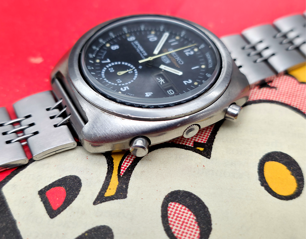 Thumbnail: Japanese Air Self Defense Force Pilot-Issued 1973 Seiko 6139-7012 SpeedTimer