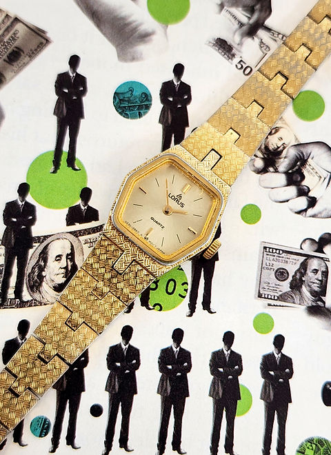 Gold 1980s Lorus Ref. V232-5360 Woman's Dress Watch | DC Vintage Watches Gold 1980s Lorus Ref. V232-5360 Woman's Dress Watch | DC Vintage Watches