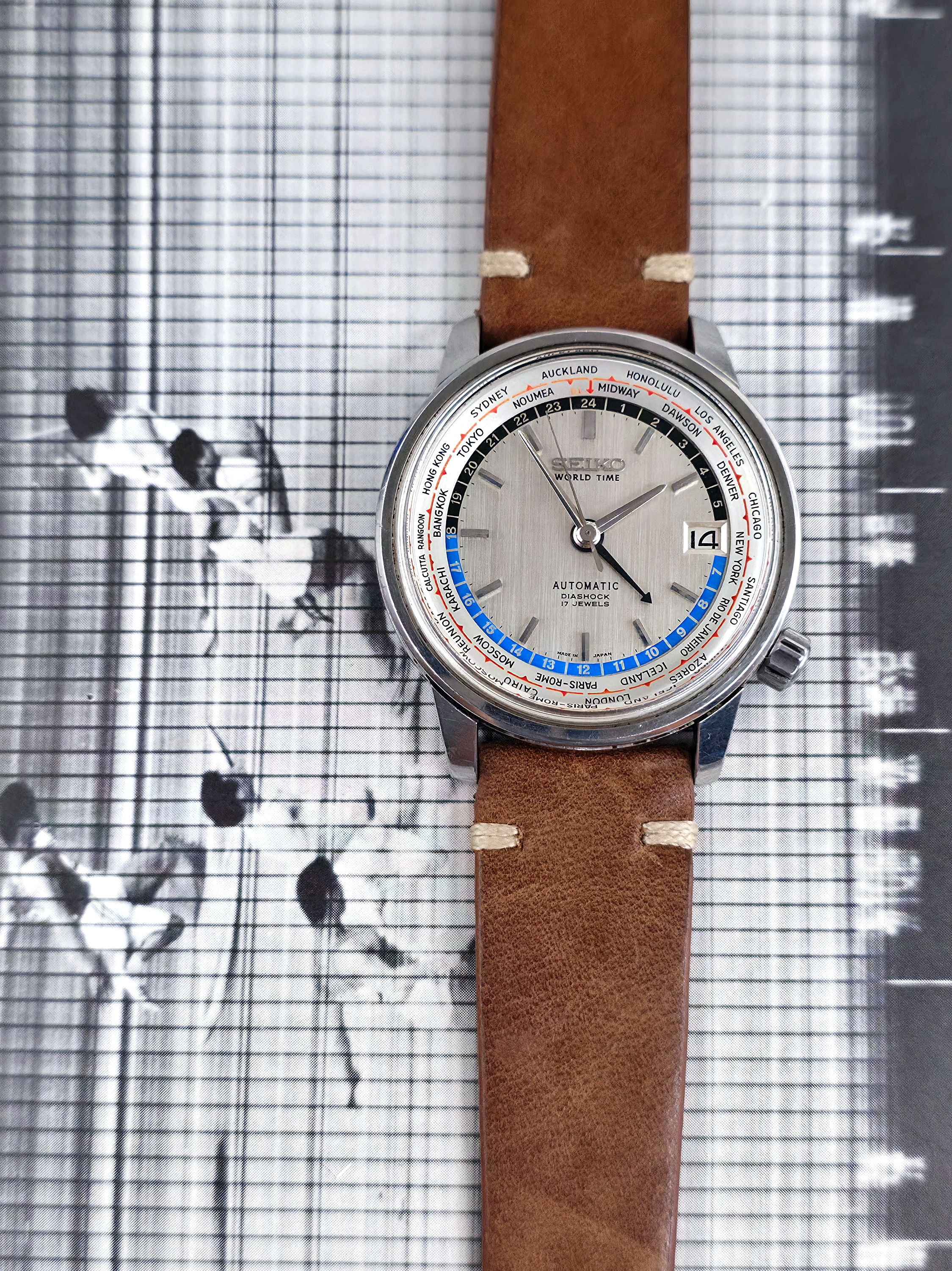 Olympic 1964 Seiko 6217-7000 World Time GMT Automatic Watch