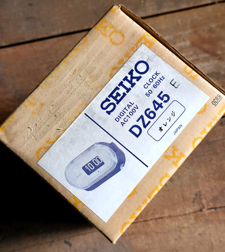 Near NOS 1970s Seiko DZ645 Digital Flip Clock, w/U.S. Current
