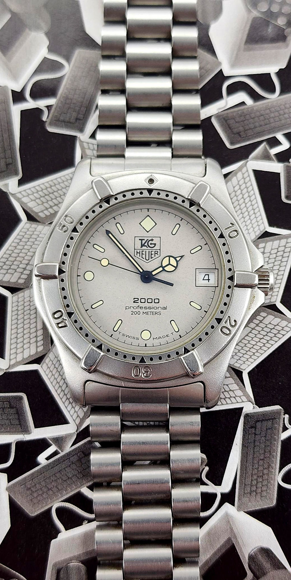 Thumbnail: 1985 TAG Heuer 2000 Ref. 962.206 Professional Diver, w/Original Bracelet