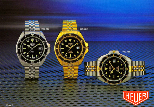 Early 1980's Heuer 980.006 Jumbo-Case Diver Professional