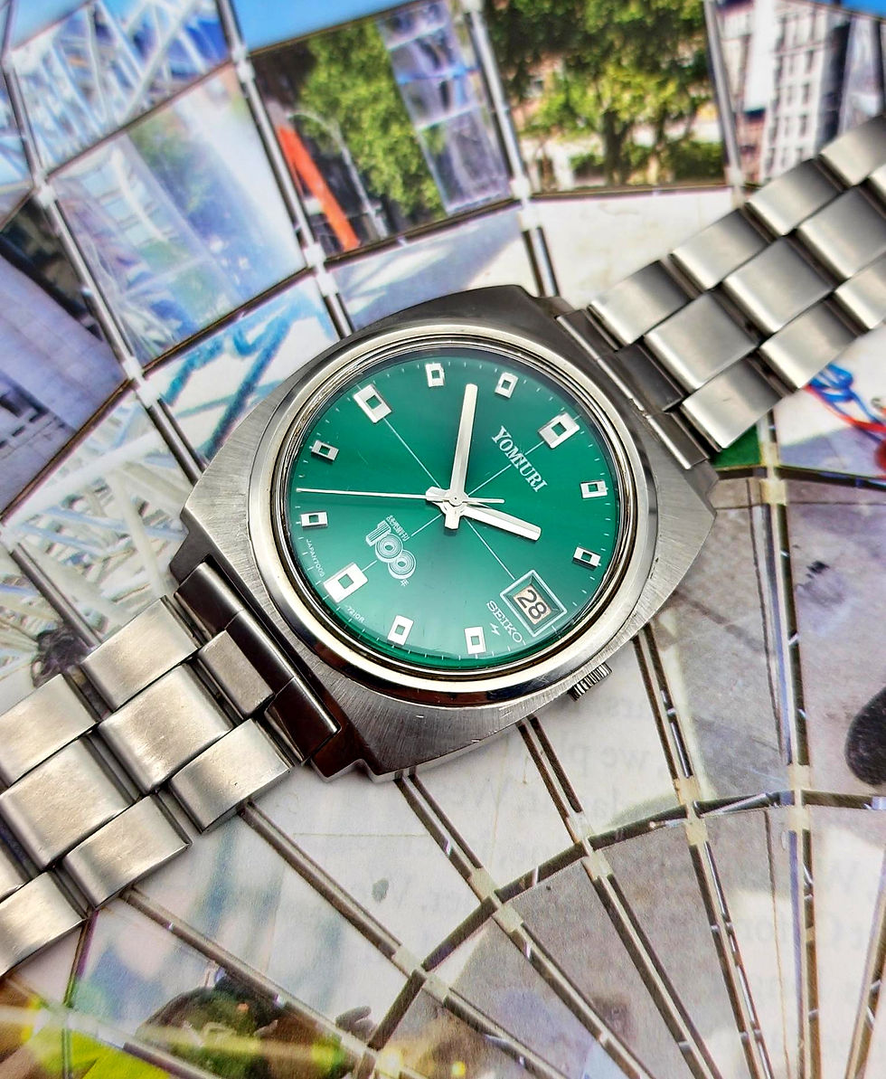 1974 Seiko 7005-7001 "Yomiuri Shimbun" 100th Anniversary Watch, W/Orig. Bracelet