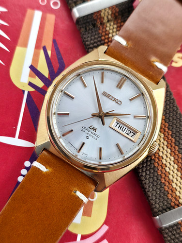 あかりんご【SEIKO】LORDMATIC/自動巻5006−7000稼働品 Gold Japanese National Railways 1970s Seiko 5606-7000 Lord Matic
