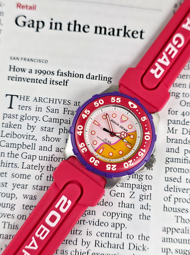 JDM 1992 Alba V701-6360 Aqua Gear Womens Dive Watch | DC Vintage