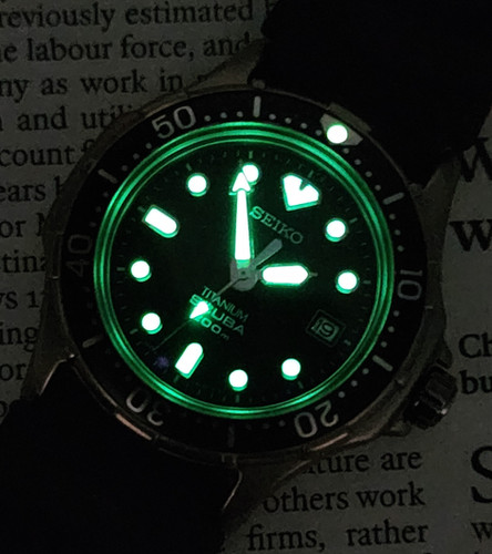1994 Seiko 7N35-6110 SCUBA 200m Titanium Diver, Box & Papers | DC