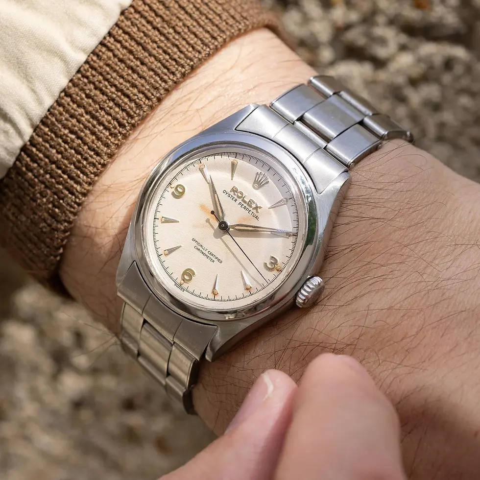 Thumbnail: 1966 Rolex "When a Man Has a World in His Hands..." Datejust & Submariner Advert