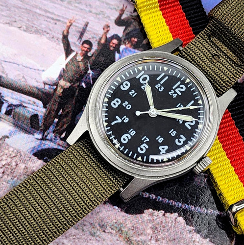 USMIL-Issued Early 1970s Hamilton MIL-W-46374A Mechanical Watch