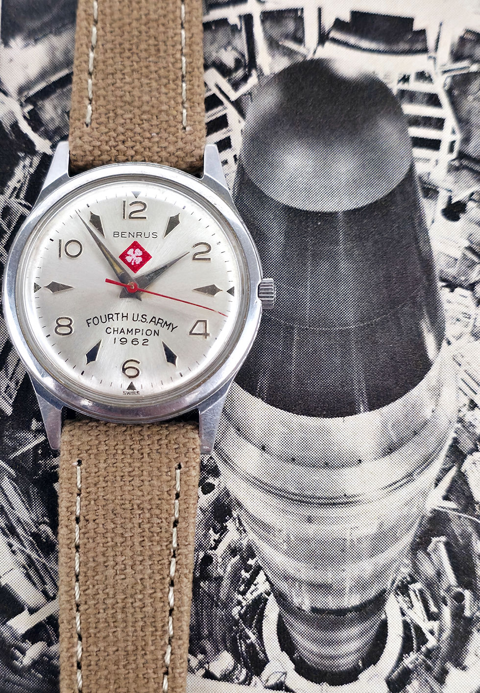 Thumbnail: Early 1960s Benrus "Fourth U.S. Army" Ref. 3061 Mechanical Watch