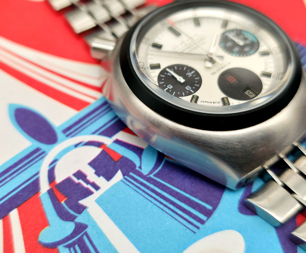 Thumbnail: 1976 Citizen Ref. 67-9011 Challenge Timer Bullhead Chronograph