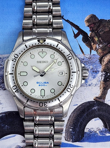 1993 Seiko SBBC001 (7N35-6000) SCUBA 200m Diver, Box