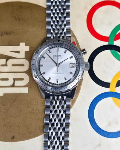 1964 Seiko 5717-8990 Mono-Pusher Olympic Chronograph | DC Vintage