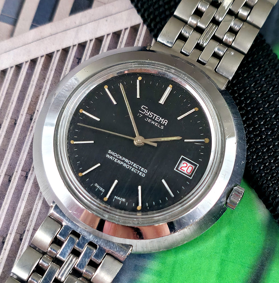 Thumbnail: 1970s Systema "Saucer" Automatic Watch