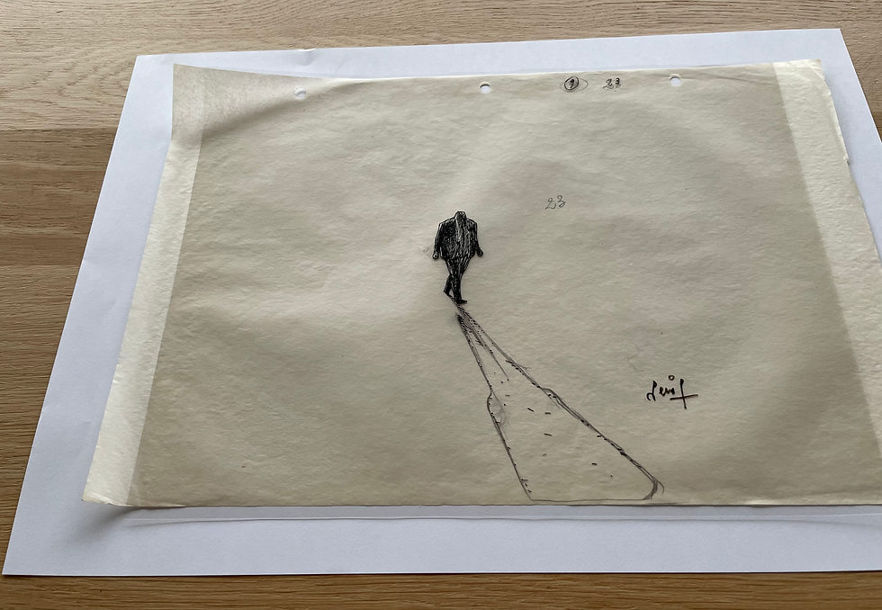 Thumbnail: Original animation cel GOLDFRAME